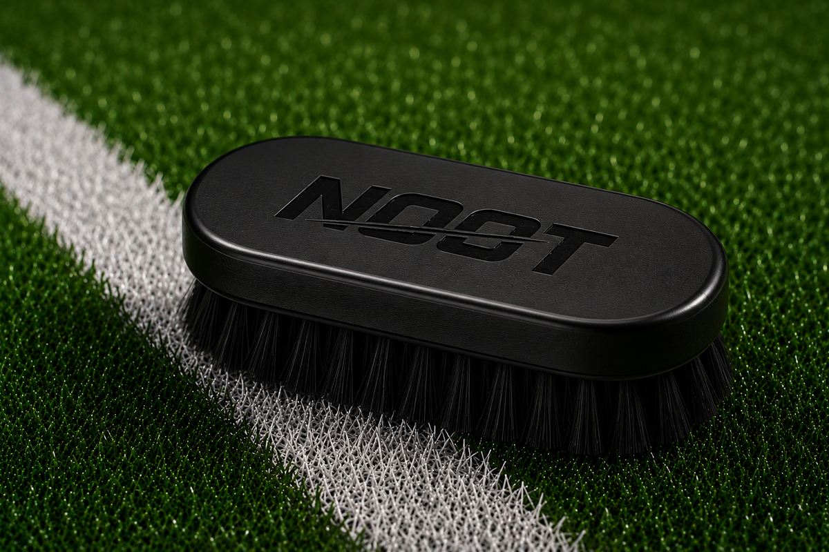 NOOT Nylon Football Prep Brush for cleaning and preparing leather footballs